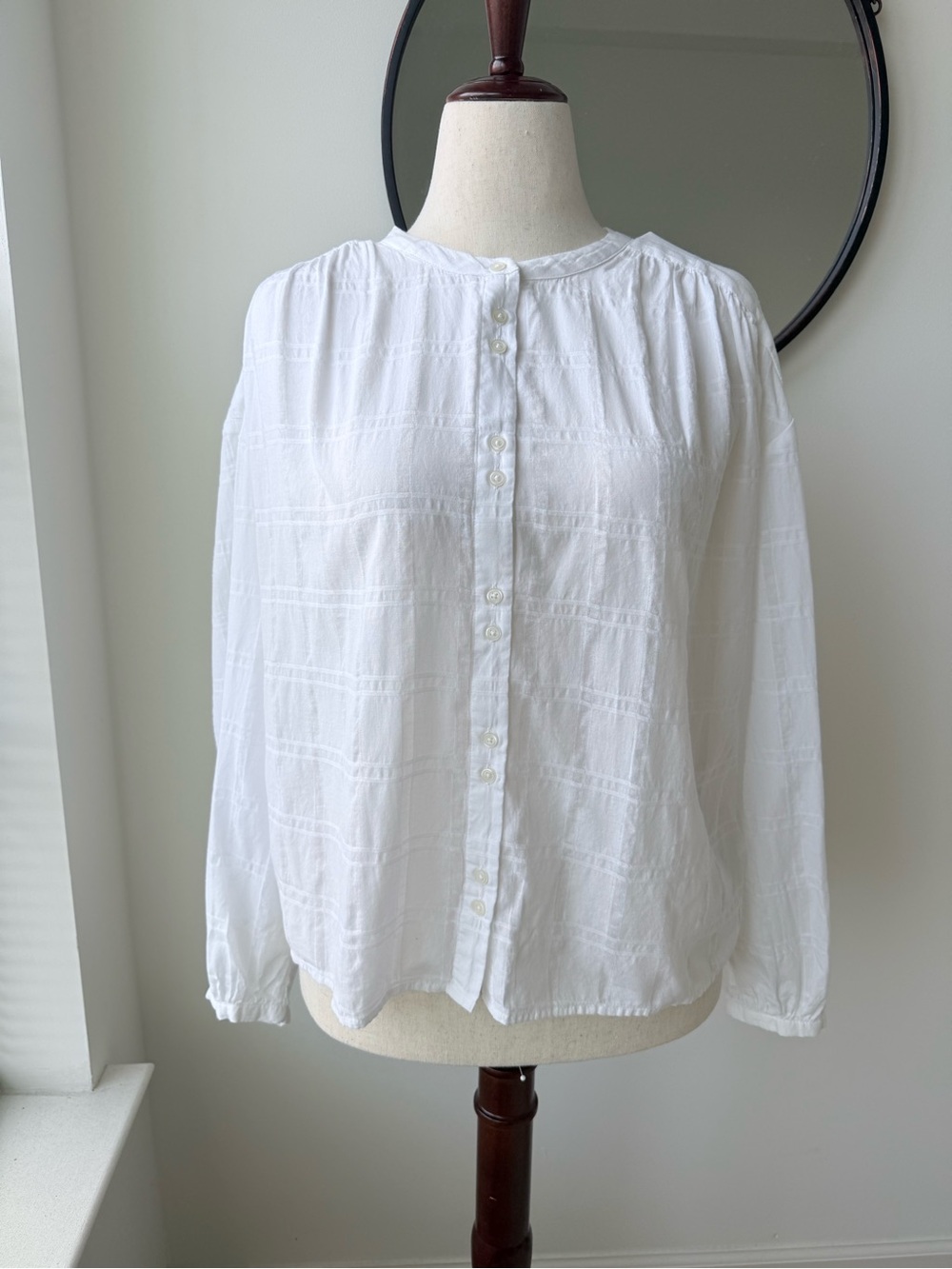 GAP White Button-Front Women's Blouse